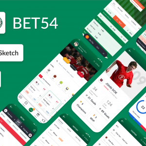 دانلود طرح لایه باز رابط کاربری اپلیکیشن ورزشی Sport Bets App UI Kit